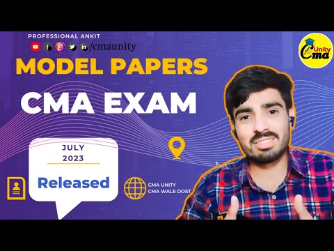 CMA Exam Model Paper (MTP) Released For July,2023 "How to Download" |Professional Ankit| #cma #icmai