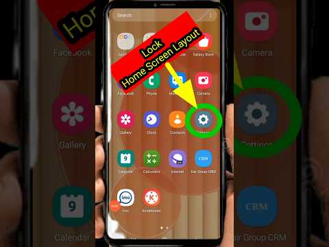 How to lock home screen layout on Samsung phones #shortsfeed