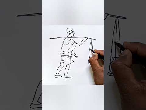 Winter season figure drawing/#artwithartistmiltondanda/#youtubeshort/#shorts