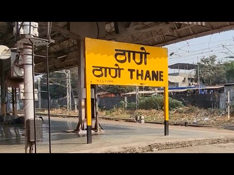 Thane railway station Maharashtra, Indian Railways Video in 4k ultra HD