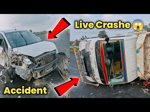 Live crash car video | Live accident video | Sarfaraz K Vlogs