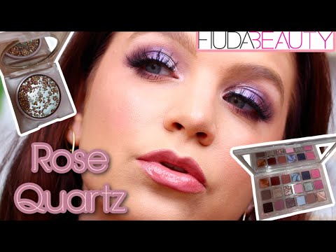 HUDA BEAUTY ROSE QUARTZ COLLECTION REVIEW + TUTORIAL MUST WATCH!!!