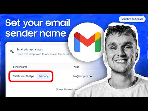 How to set your email sender name [lemlist tutorial]