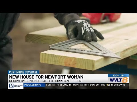 Newport woman receives new home as recovery efforts continue after Hurricane Helene