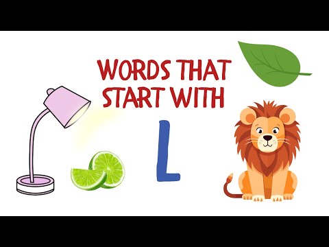 Words Starting with L #alphabetforchildren #alphabetlearningvideos