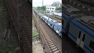 Mumbai AC local train #railway #mumbailocaltrain #actrain #travel #train