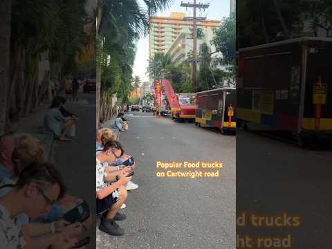 Popular Food Trucks on Cartwright Road: Pad Thai, Papaya Salad, Crispy Pork Belly  | Waikiki, HI