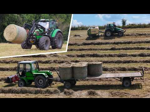 Hay Harvest | Deutz-Fahr 106 Mk. 3 // Intrac 2004 // 6160 // Krone RoundPack | South Eifel 2024