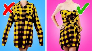 FROM DULL TO STUNNING CLOTHES | MUST-SEE CLOTHING HACKS 🤩