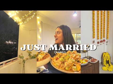 Diwali week🪔✨ | NEWLYWEDS in Bangalore | Life of new wife ❤️🍽️🥑 #newlyweds