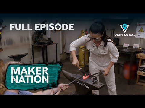 Blacksmithing and Acrylic Pour Art | Maker Nation | Stream FREE only on Very Local