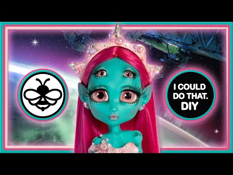 👽HONEY-BUBBY : ALIEN FUNGI PRINCESS - CUSTOM DOLL!👽