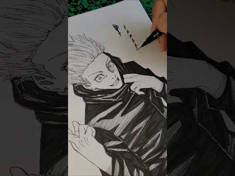 Jujutsu Kaisen Gojo Satoru #youtubehighfive #fanart #anime #shorts