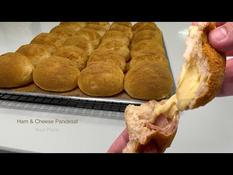 HAM AND CHEESE PANDESAL | Soft for days | Easy Pandesal Recipe | Baking ASMR