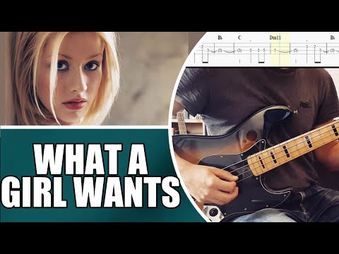 What a Girl Wants - Christina Aguilera | Bass cover with tabs #116