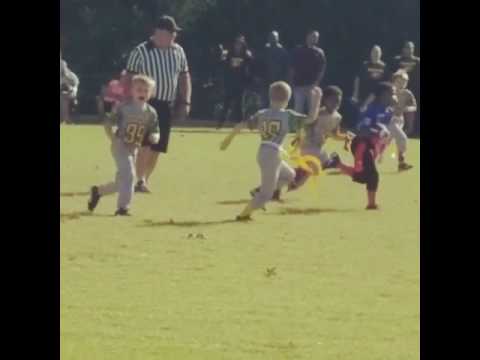 6 year old JT Loper Touchdown vs Packers