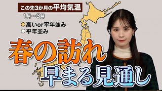 【3か月予報】春の訪れは早まる見通し　冬の間は寒さ続く