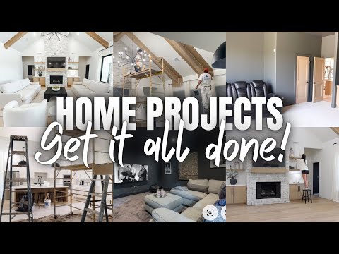 MULTIPLE HOME PROJECTS HAPPENING AT ONCE | GET IT ALL DONE WITH ME | ONE YEAR HOME UPDATES