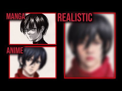 Drawing MIKASA ACKERMAN in 3 Styles [Manga, Anime and Realistic]