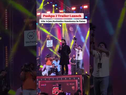 Allu Arjun rashmika mandana patna sala pushpa jhukega nhi le lekin apke pyar me gya