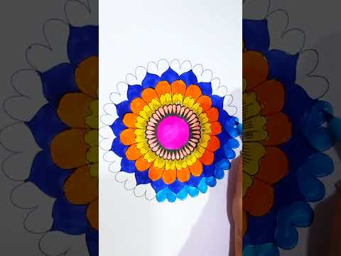 mandala art.. #mandalarts #youtubeshorts #shortsfeed #shorts #shortvideo #colourmandala