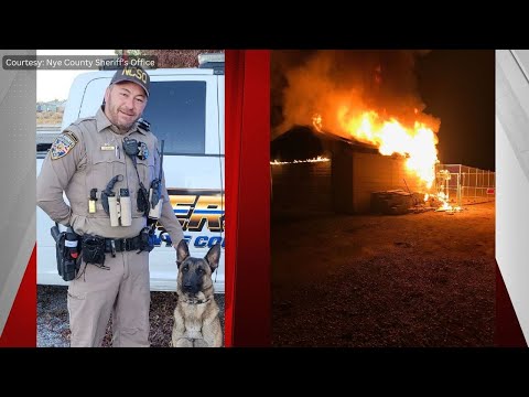 Nye County deputy, K9 escape fire; community rallies in support