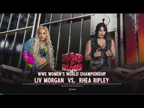 Bad Blood '24: Rhea Ripley vs Liv Morgan WWE Women's World Championship