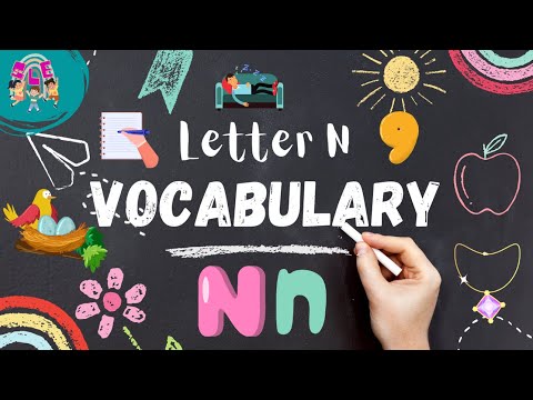 Words That Start with Letter N for Kids Basic Vocabulary | Educational Video for Kids