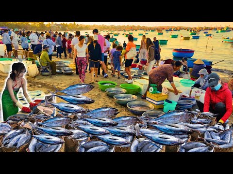 Wow!! Beautiful Nature Village's Worth Fish Market in Vietnam