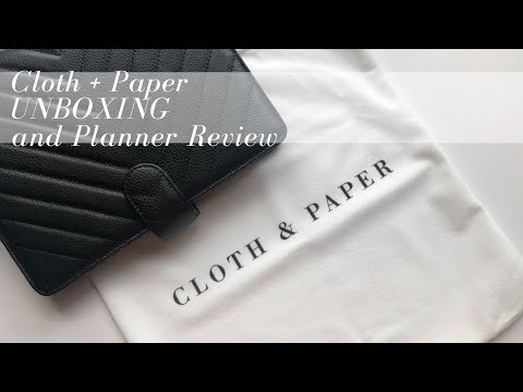 CLOTH AND PAPER PLANNER UNBOXING AND REVIEW