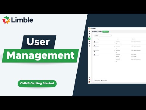 User Management | CMMS Tutorial