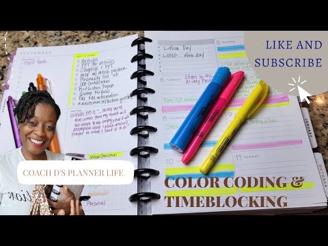 How I Color Code My Planner and Timeblock Planning My Week