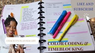 How I Color Code My Planner and Timeblock Planning My Week