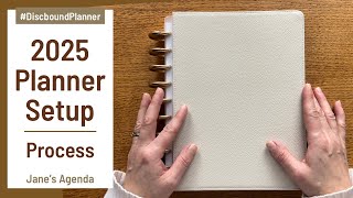 2025 Planner Setup Process | Classic Discbound Jane’s Agenda Planner