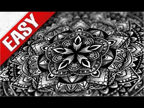 How to draw MANDALA easy way, in Clip paint studio