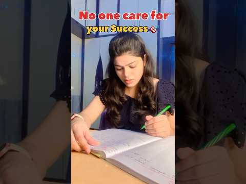 No one Care for your Success….It’s your Success dear, Hardwork bhi aapko hi karna hoga 🎯📚#ca #ca