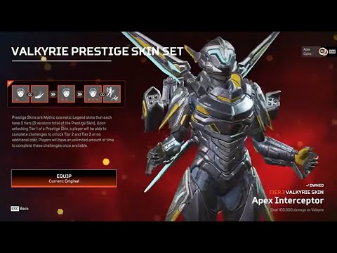 *LEAKED* Valkyrie Prestige Skin | Apex Interceptor Valkyrie Skin in Apex Legends