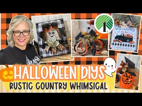 👻🎃  RUSTIC COUNTRY HALLOWEEN DIYs and CRAFTS 2024 || Ghost Busted Canvas Shadow Box