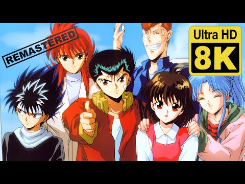 Yu Yu Hakusho Opening Full - Smile Bomb 8k (Remastered with Neural Network AI)