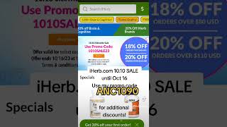 iHerb sale promo code ANC1090