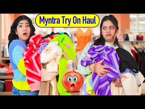 Trying To Shop Cute Sweaters/Pullovers From Myntra | Anishka Khantwaal |