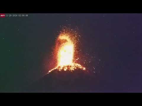 Nov 29, 2024: Full Eruption of Fuego Volcano in Guatemala