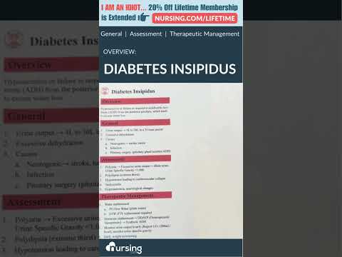 Diabetes Insipidus Overview for Nursing Students