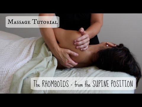 Massage Tutorial: New techniques to target the RHOMBOIDS!!