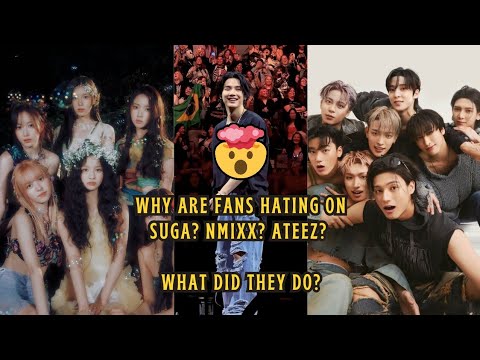 Why are K-pop fans hating on NMIXX? SUGA? ATEEZ? || Latest K-pop News 😳 #kpop