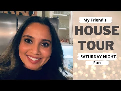 MY FRIEND'S HOUSE TOUR | SATURDAY NIGHT WITH FRIENDS | In USA | Kannada Vlogs