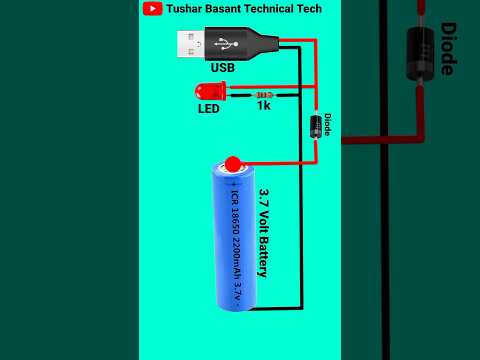 3.7 Volt Battery Charging Module Connection DIY Project #shorts