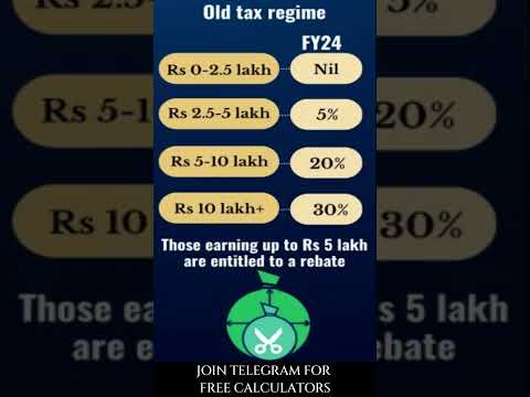 Old Tax Regime Income Tax Slab 2024-25 #incometaxreturn