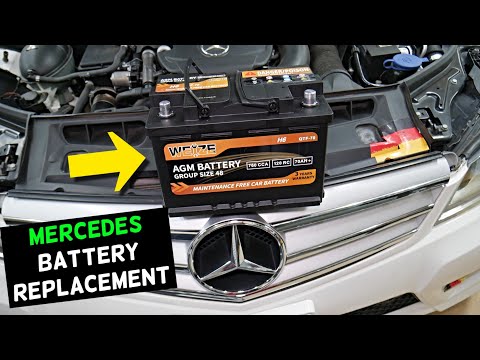 How To Replace Car Battery W203 W204 W205 W211 W212 W213 GLC GLA CLA GLE