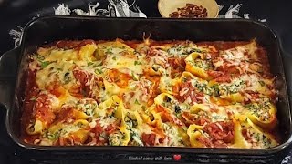 CHEESY SAUSAGE STUFFED SHELLS ❤